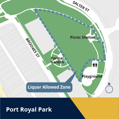 Port Royal alcohol allowed zone